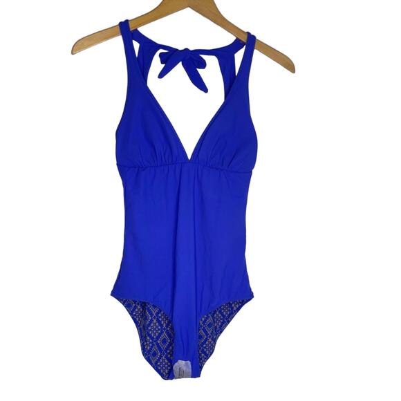 Commando Blue reversible swimsuit Lace Print New! Small - Picture 2 of 9